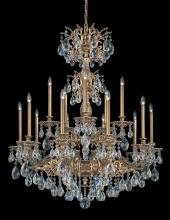 Schonbek 1870 5686-26R - Milano 15 Light 120V Chandelier in French Gold with Radiance Crystal