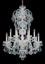 Schonbek 1870 6813-211R - Olde World 12 Light 120V Chandelier in Aurelia with Radiance Crystal