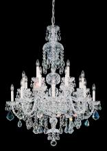 Schonbek 1870 6860-211R - Olde World 25 Light 120V Chandelier in Aurelia with Radiance Crystal