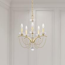 Schonbek 1870 BC7105N-22O - Priscilla 5 Light 120V Chandelier in Heirloom Gold with Optic Crystal