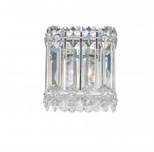 Schonbek 1870 2220R - Quantum 1 Light 120V Wall Sconce in Polished Stainless Steel with Clear Radiance Crystal