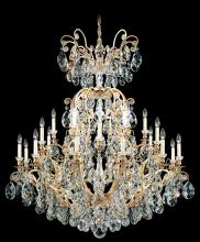 Schonbek 1870 3774-26S - Renaissance 25 Light 120V Chandelier in French Gold with Clear Crystals from Swarovski