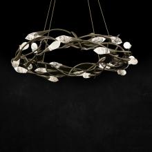 Schonbek 1870 S2434-76OH - Secret Garden 35in LED 3500K 120V-277V Pendant in Heirloom Bronze with Optic Haze Quartz