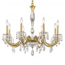 Schonbek 1870 S7608N-23R - Napoli 8 Light 120V Chandelier in Etruscan Gold with Clear Radiance Crystal