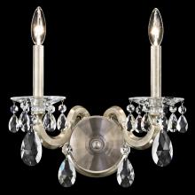 Schonbek 1870 S8602N-23R - San Marco 2 Light 120V Chandelier in Etruscan Gold with Clear Radiance Crystal