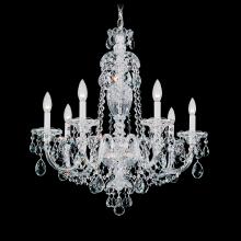 Schonbek 1870 2995-211R - Sterling 7 Light 120V Chandelier in Aurelia with Clear Radiance Crystal