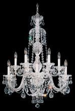 Schonbek 1870 2997-211R - Sterling 12 Light 120V Chandelier in Aurelia with Clear Radiance Crystal