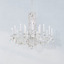 Schonbek 1870 RS83151N-51R - Siena 15 Light 120V Chandelier (No Spikes) in Black with Clear Radiance Crystal