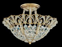 Schonbek 1870 9841-26R - Rivendell 5 Light 120V Semi-Flush Mount in French Gold with Clear Radiance Crystal