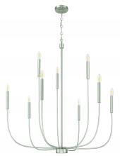 Craftmade 59829-BNK - Traci 9 Light Chandelier in Brushed Polished Nickel