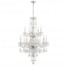 Anzalone Electric and Lighting Items 1155-CH-CL-MWP - Traditional Crystal 15 Light Hand Cut Crystal Polished Chrome Chandelier