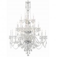 Anzalone Electric and Lighting Items 1156-CH-CL-MWP - Traditional Crystal 25 Light Hand Cut Crystal Polished Chrome Chandelier