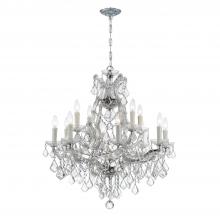 Anzalone Electric and Lighting Items 4412-CH-CL-S - Maria Theresa 13 Light Swarovski Strass Crystal Polished Chrome Chandelier