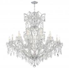 Anzalone Electric and Lighting Items 4424-CH-CL-S - Maria Theresa 25 Light Swarovski Strass Crystal Polished Chrome Chandelier