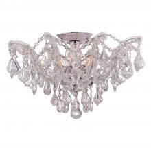 Anzalone Electric and Lighting Items 4437-CH-CL-S - Maria Theresa 5 Light Swarovski Strass Crystal Polished Chrome Semi Flush Mount