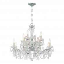 Anzalone Electric and Lighting Items 4479-CH-CL-S - Maria Theresa 12 Light Swarovski Strass Crystal Polished Chrome Chandelier