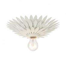 Anzalone Electric and Lighting Items 500-MT - Broche 1 Light Matte White Flush Mount