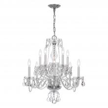 Anzalone Electric and Lighting Items 5080-CH-CL-S - Traditional Crystal 10 Light Swarovski Strass Crystal Polished Chrome Chandelier