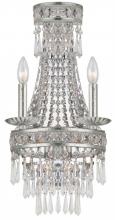 Anzalone Electric and Lighting Items 5262-OS-CL-MWP - Crystorama Mercer 4 Light Olde Silver Sconce