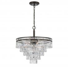 Anzalone Electric and Lighting Items 5264-EB-CL-MWP - Mercer 7 Light Hand Cut Crystal English Bronze Chandelier