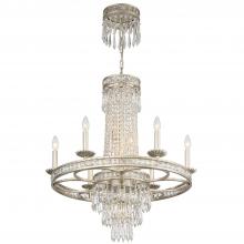 Anzalone Electric and Lighting Items 5266-OS-CL-MWP - Mercer 10 Light Hand Cut Crystal Olde Silver Chandelier