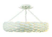 Anzalone Electric and Lighting Items 536-MT_CEILING - Broche 6 Light Matte White Semi Flush Mount