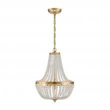 Anzalone Electric and Lighting Items 603-GA - Rylee 3 Light Antique Gold Mini Chandelier