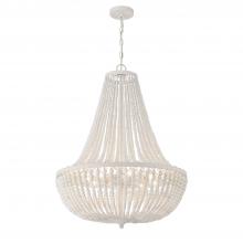 Anzalone Electric and Lighting Items 609-MT - Rylee 8 Light Matte White Chandelier