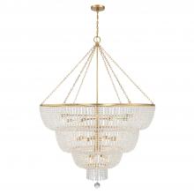 Anzalone Electric and Lighting Items 618-GA - Rylee 24 Light Antique Gold Chandelier