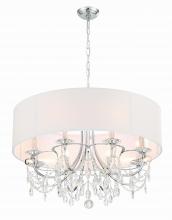 Anzalone Electric and Lighting Items 6628-CH-CL-MWP - Othello 8 Light Polished Chrome Chandelier