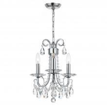 Anzalone Electric and Lighting Items 6823-CH-CL-S - Othello 3 Light Swarovski Strass Crystal Polished Chrome Mini Chandelier