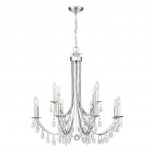 Anzalone Electric and Lighting Items 8829-CH-CL-S - Bridgehampton 12 Light Swarovski Strass Crystal Polished Chrome Chandelier