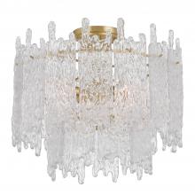 Anzalone Electric and Lighting Items ACK-920-AG - Libby Langdon Ackerly 3 Light Aged Brass Semi Flush Mount