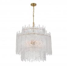 Anzalone Electric and Lighting Items ACK-928-AG - Libby Langdon Ackerly 8 Light Aged Brass Chandelier