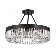 Anzalone Electric and Lighting Items ALI-B2008-CZ_CEILING - Alister 8 Light Charcoal Bronze Semi Flush Mount