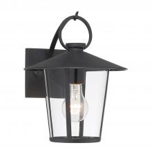 Anzalone Electric and Lighting Items AND-9201-CL-MK - Andover 1 Light Matte Black Outdoor Sconce