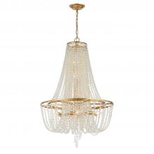 Anzalone Electric and Lighting Items ARC-1917-GA-CL-MWP - Arcadia 9 Light Antique Gold Chandelier