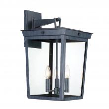 Anzalone Electric and Lighting Items BEL-A8063-GE - Belmont 3 Light Graphite Outdoor Sconce