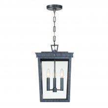 Anzalone Electric and Lighting Items BEL-A8065-GE - Belmont 3 Light Graphite Outdoor Pendant