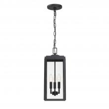 Anzalone Electric and Lighting Items BYR-80105-MK - Byron 3 Light Matte Black Outdoor Pendant