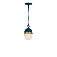 Anzalone Electric and Lighting Items CAP-8505-MK-TG - Brian Patrick Flynn Capsule 1 Light Matte Black + Textured Gold Outdoor Pendant