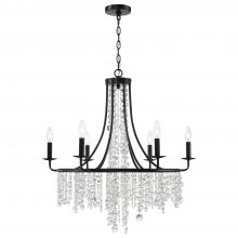 Anzalone Electric and Lighting Items GAB-B7306-MK - Gabrielle 6 Light Matte Black Chandelier