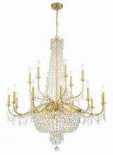 Anzalone Electric and Lighting Items HWD-7722-AG - Haywood 22 Light Aged Brass Chandelier