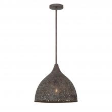 Anzalone Electric and Lighting Items JAS-A5010-FB - Jasmine 1 Light Forged Bronze Pendant