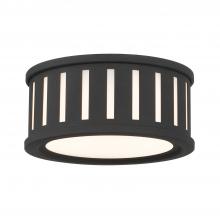 Anzalone Electric and Lighting Items KEN-2200-BF - Kendal 2 Light Black Forged Flush Mount