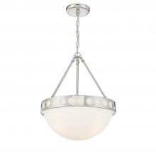 Anzalone Electric and Lighting Items KIR-B8105-PN - Kirby 3 Light Polished Nickel Chandelier