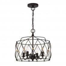 Anzalone Electric and Lighting Items ZUC-A9030-EB-GA - Zucca 4 Light English Bronze + Antique Gold Pendant