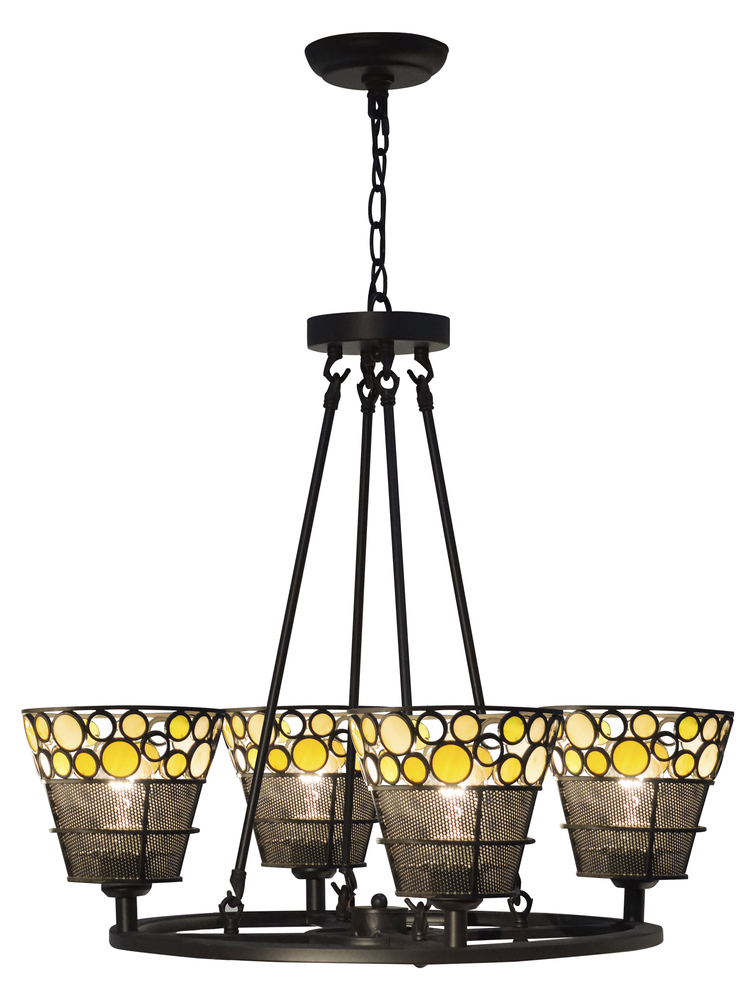 Pasqual 4-Light Mesh Tiffany Hanging Fixture