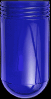 VAPORPROOF GLOBE GLASS 100 SERIES BLUE