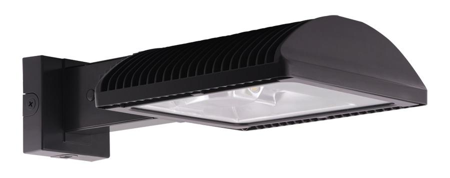 LPACK WALLPACK 105W TYPE III 120-277V DIM WARM LED RD GRAY